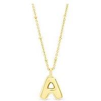 Inicio Gold Bubble Initial Necklace