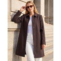 Roman Buttoned Swing Coat