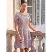 Roman Petite Fit And Flare Boucle Dress