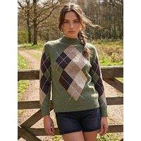 Roman Petite Argyle Jumper