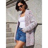 Roman Fluffy Nep Long Cardigan