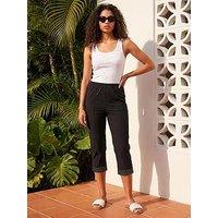 Roman Petite Crop Turn Up Trouser