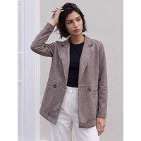 Roman Petite Faux Suede Jacket