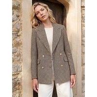 Roman Tweed Double Breasted Blazer