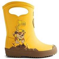 Hunter Paw Patrol Rubble Wellington Boots - Yellow