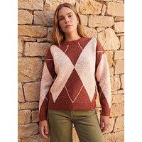 Roman Argyle Knit Jumper