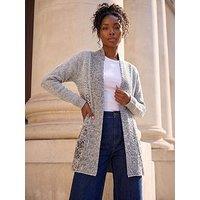Roman Shimmer Long Cardigan