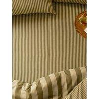 Furn The Ultimate Stripe Single Fitted Sheet Green Tea