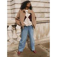Mint Velvet Tan Hand Finished Coat