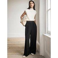 Mint Velvet Waistband Trouser - Black