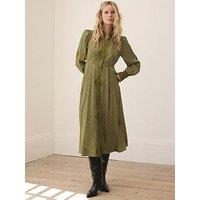 Mint Velvet Olive Printed Shirt Dress