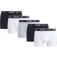 Nike Mens Essential Cotton Straight 5 Pack Trunks - Black