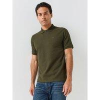 Jack & Jones Mens Regular Fit Stretch Polo Shirt - Khaki