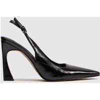 Schuh September Slingback High Heel Court Shoes - Black