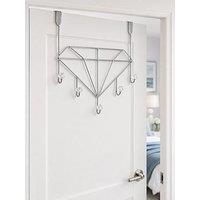 Showerdrape Showerdrape Diamonds Embellished Over Door Storage Hooks Chrome