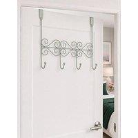 Showerdrape Showerdrape Swirls Sage Green Over Door Storage Hooks