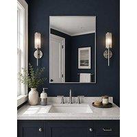 Showerdrape Showerdrape Bayswarer Brushed Chrome Framed Rectangular Mirror 60X45Cm