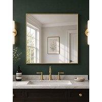Showerdrape Paddington Brushed Gold Framed Square Mirror 45X45Cm