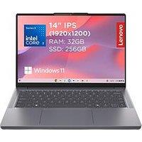 Lenovo Ideapad Slim 3 14In Laptop - Intel Core I3, 8Gb Ram, 256Gb Ssd, Wuxga Ips, Grey - No Power Adaptor Included - Laptop Only