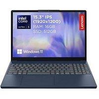 Lenovo Ideapad Slim 3 15.3In Laptop - Copilot+ Pc - Intel Core Ultra 5, 16Gb Ram, 512Gb Ssd, Wuxga Ips, Blue - No Power Adaptor Included - Laptop Only