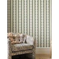 Arthouse Inca Stripe Olive Green & Blue Wallpaper