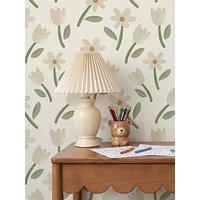 Arthouse Spring Cascade Cream & Sage Green Wallpaper
