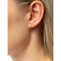 Seol + Gold 9Ct Solid Gold Plain Hoops