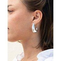 Seol + Gold Sterling Silver Xl Curved Stud Earrings