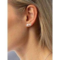 Seol + Gold Sterling Silver Mini Cupid Studs