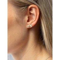 Seol + Gold 18Ct Gold Plated Mini Cupid Studs