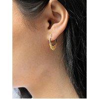 Seol + Gold Mixed Metal Shaker Hoop Earrings