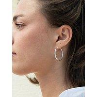 Seol + Gold Sterling Silver Medium 30Mm Creole Hoop Earrings