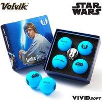 Volvik Volvik Vivid Soft Star Wars Luke Sky Walker 4 Golf Balls + Marker Pack