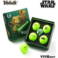 Volvik Volvik Vivid Soft Star Wars Yoda 4 Golf Balls + Marker Pack