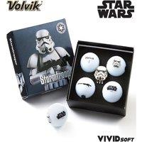 Volvik Volvik Vivid Soft Star Wars Storm Trooper 4 Golf Balls + Marker Pack