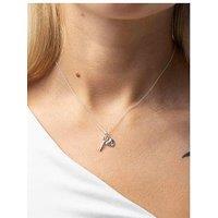 Seol + Gold Sterling Silver Lock & Key Charm Necklace