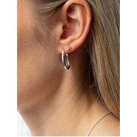 Seol + Gold Sterling Silver Emerlad Constellation Cz Stud