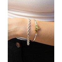 Seol + Gold Mixed Metal Claddagh Bangle