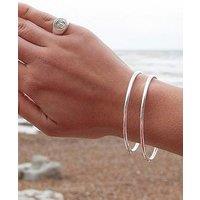 Seol + Gold Sterling Silver Solid Rounded Bangle
