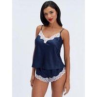 Boux Avenue Amelia Satin Cami Set - Dark Navy