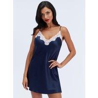 Boux Avenue Amelia Satin Chemise - Dark Navy