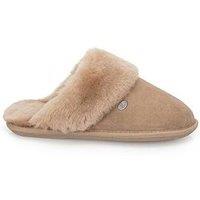 Just Sheepskin Womens Duchess Mule Slippers - Taupe