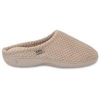 Totes Isotoner Womens Popcorn Mule Slippers - Light Brown