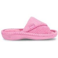 Totes Isotoner Womens Popcorn Mule Slippers - Pink