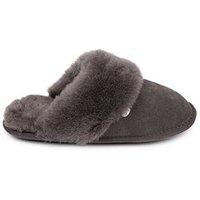 Just Sheepskin Womens Duchess Mule Slippers - Granite
