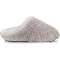 Just Sheepskin Womens Louise Sheepskin Mule Full Slippers - Grey