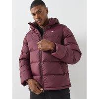 Gant Mens Active Cloud Hooded Padded Jacket - Red