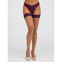 Boux Avenue Plum Lace Top Hold Up - 03 Medium