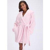 Boux Avenue Fluffy Heart Short Gown - Pink