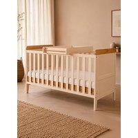 Tutti Bambini Rio Cot Bed With Cot Top Changer & Mattress - Cashmere/Honey Oak